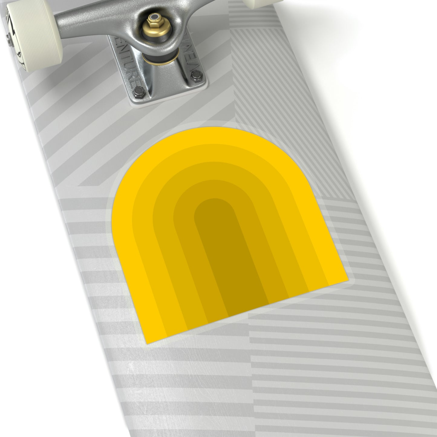 Yellow & Gold Gradient Rainbow Vinyl Kiss-Cut Sticker - BowsAndArtsDesigns