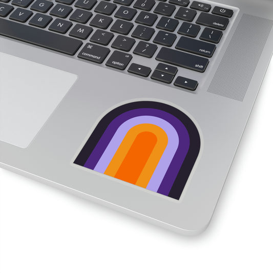 Purple & Orange Vinyl Kiss-Cut Sticker - BowsAndArtsDesigns