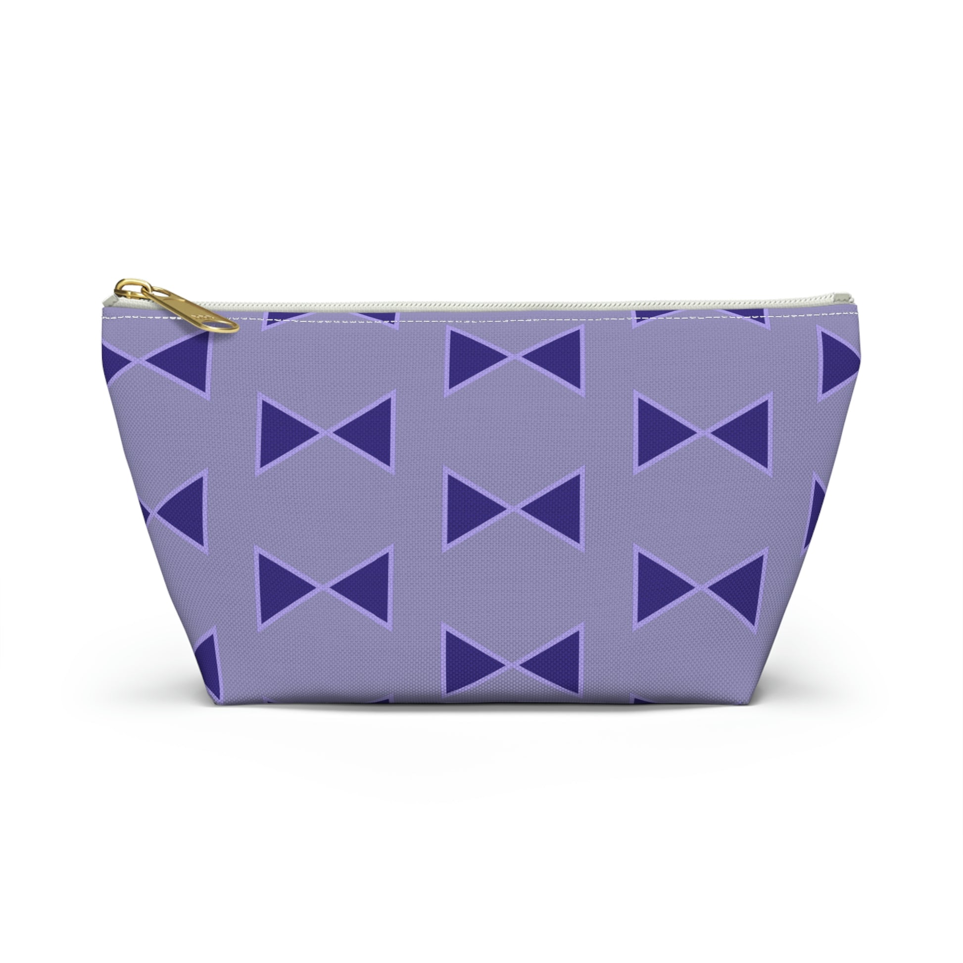 Purple Bows Accessory Pouch with T-bottom - BowsAndArtsDesigns