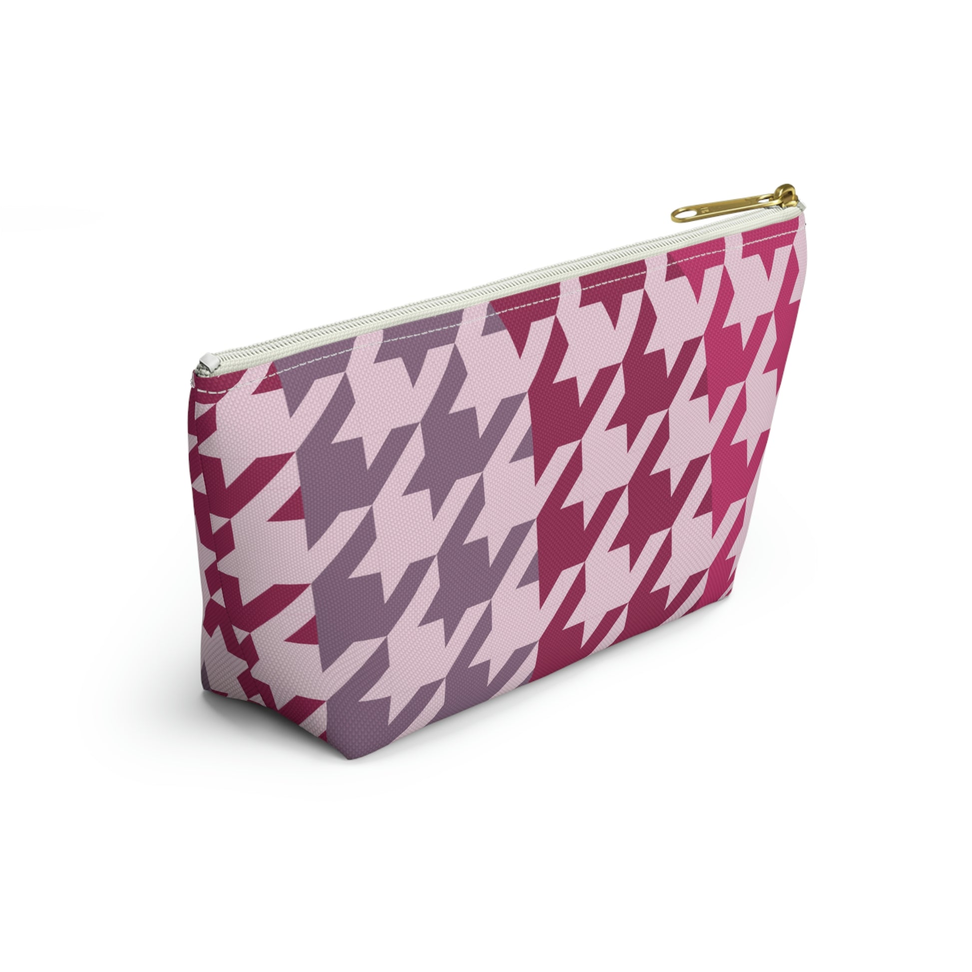 Shades of Pink Garnet Maroon Pouch with T-bottom - BowsAndArtsDesigns