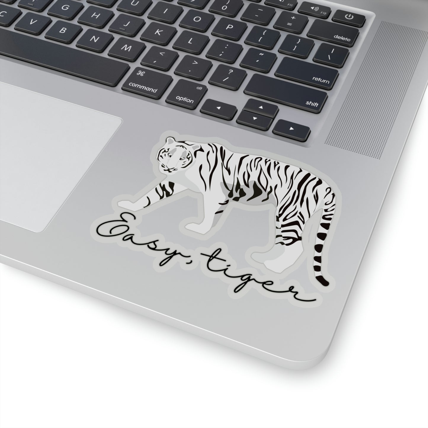 Easy, Tiger Vinyl Kiss-Cut Sticker - BowsAndArtsDesigns