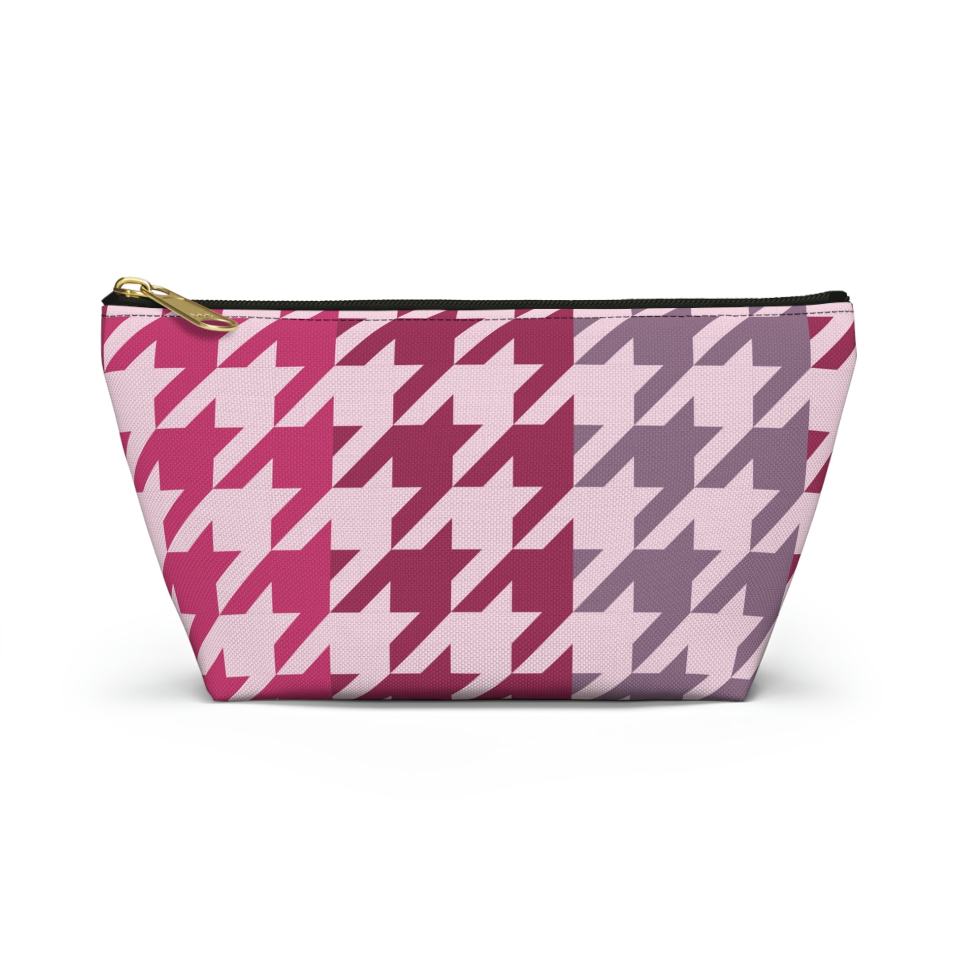 Shades of Pink Garnet Maroon Pouch with T-bottom - BowsAndArtsDesigns