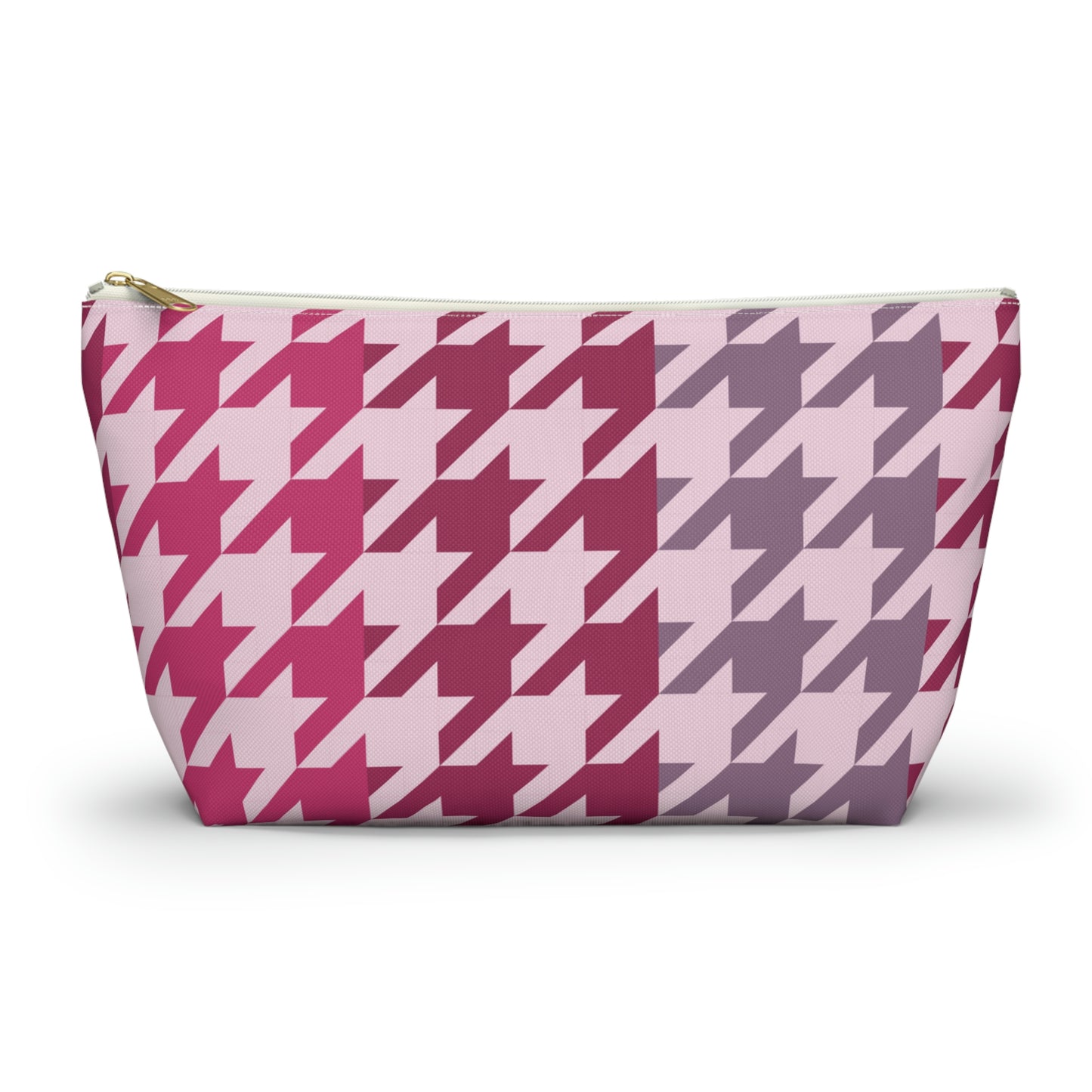 Shades of Pink Garnet Maroon Pouch with T-bottom - BowsAndArtsDesigns