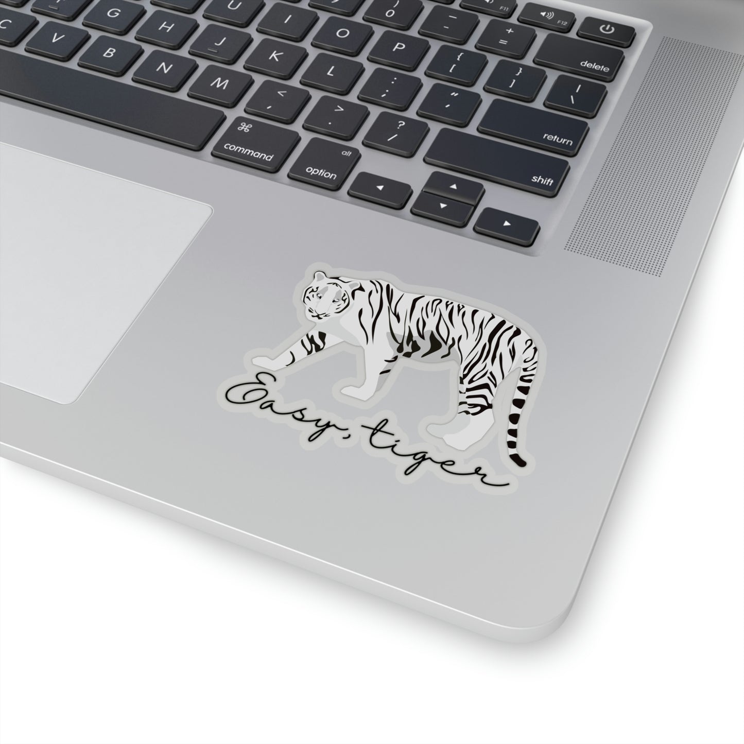 Easy, Tiger Vinyl Kiss-Cut Sticker - BowsAndArtsDesigns