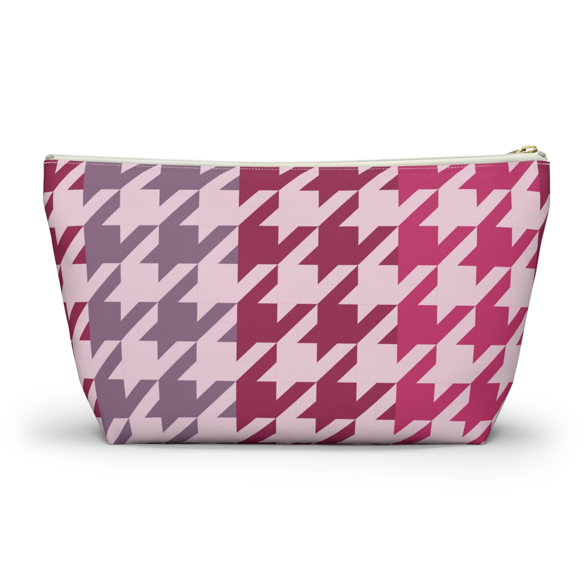 Shades of Pink Garnet Maroon Pouch with T-bottom - BowsAndArtsDesigns