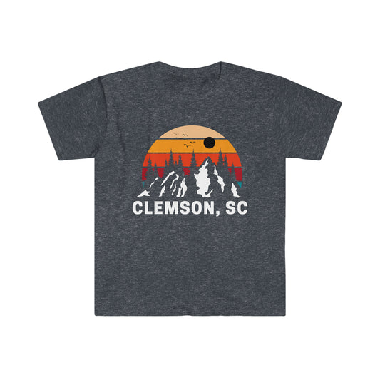 Clemson Sunset Unisex Softstyle T-shirt