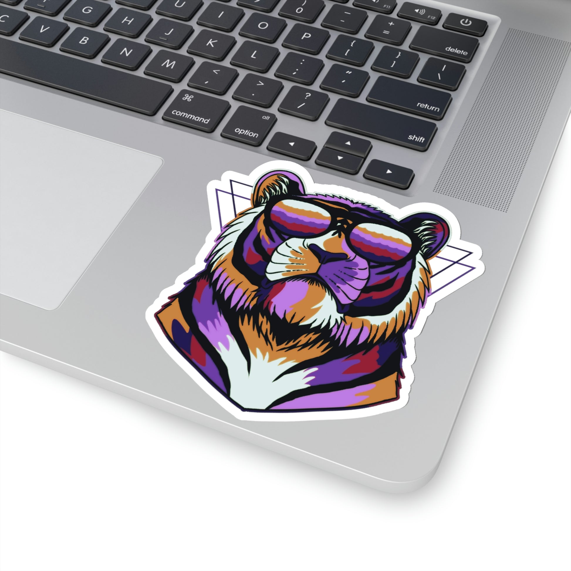 Tundra Tiger Sunnies Kiss-Cut Sticker - BowsAndArtsDesigns