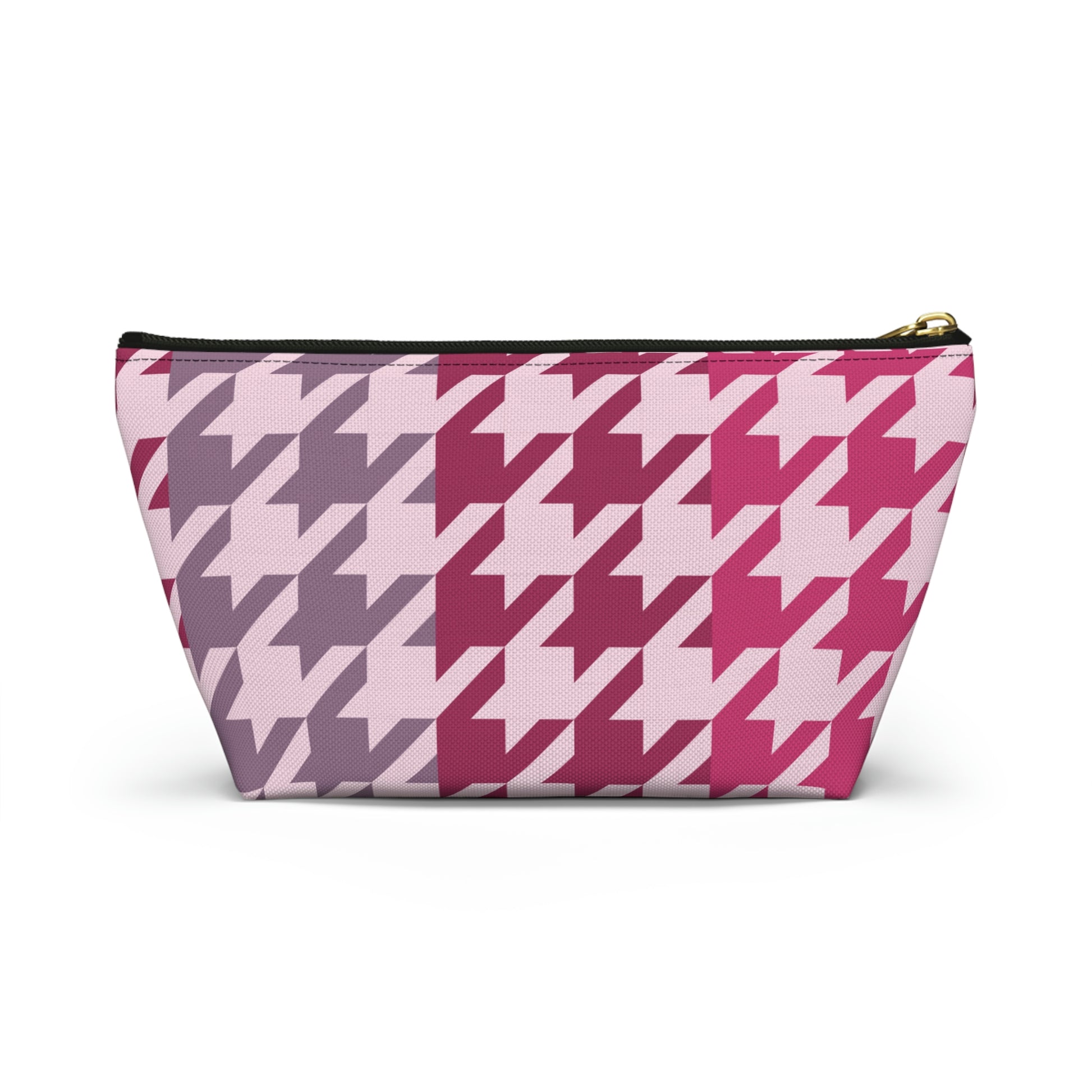 Shades of Pink Garnet Maroon Pouch with T-bottom - BowsAndArtsDesigns