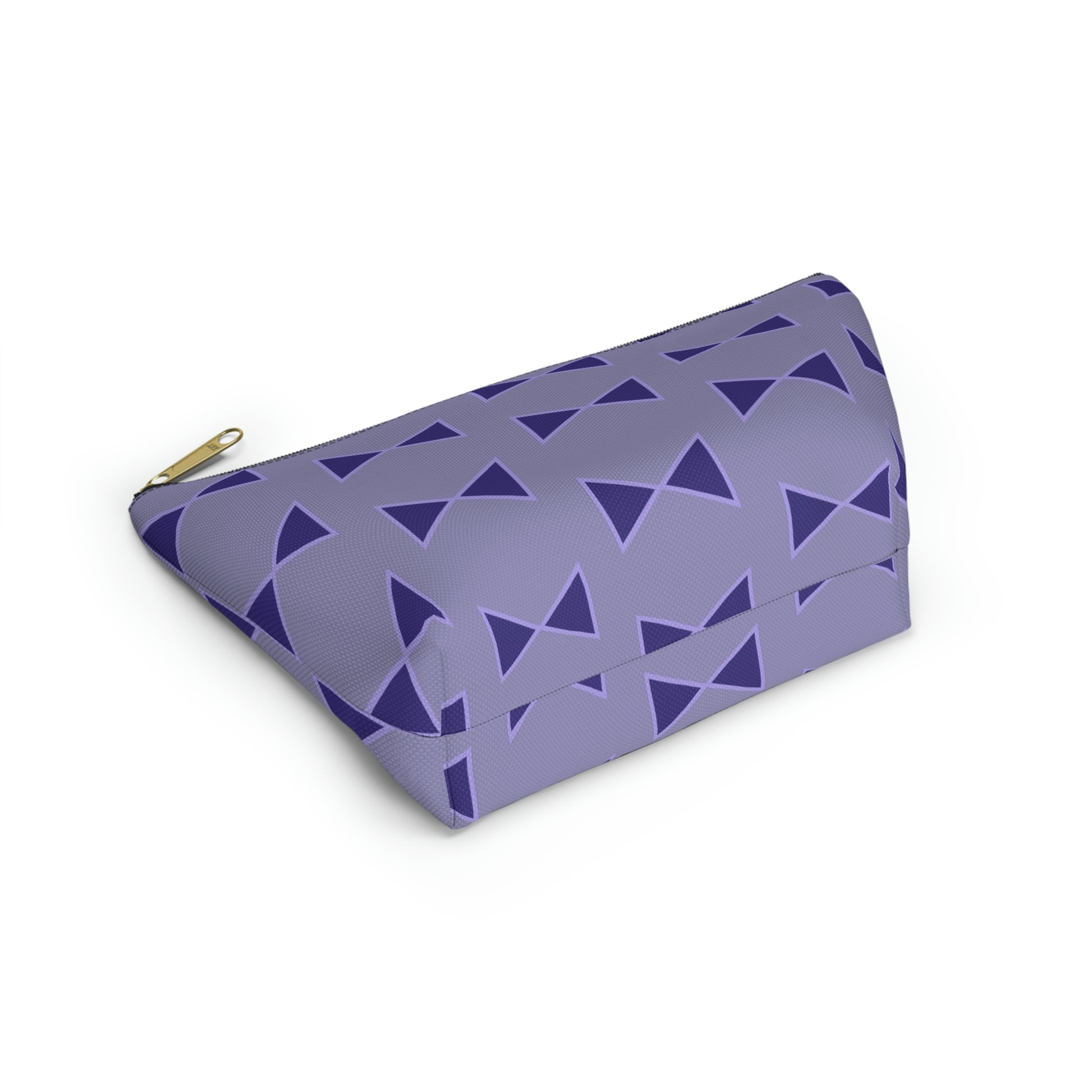 Purple Bows Accessory Pouch with T-bottom - BowsAndArtsDesigns