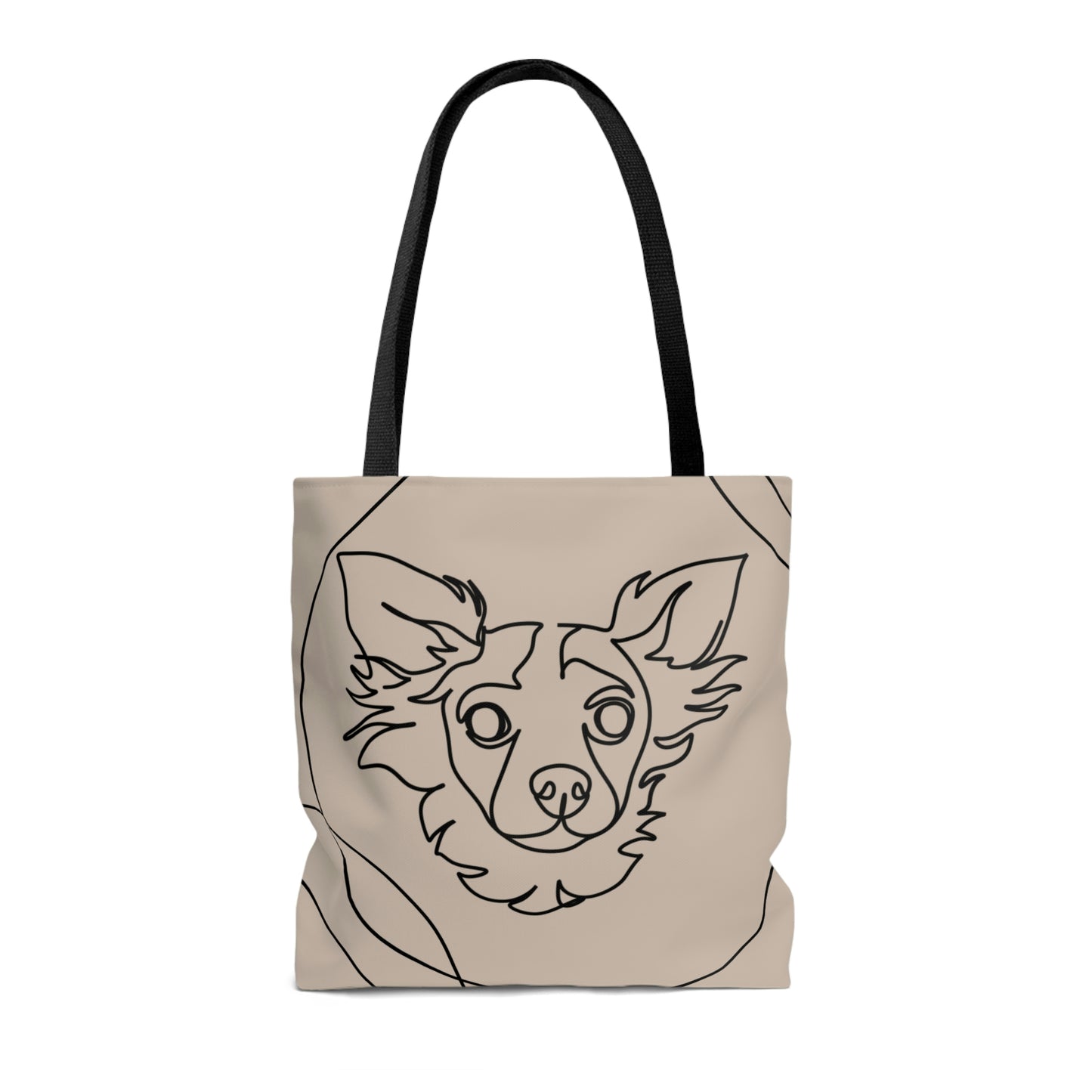 Chihuahua Aesthetic Canvas Tote Bag