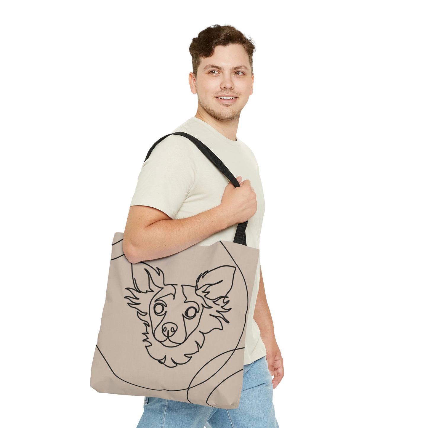 Chihuahua Aesthetic Canvas Tote Bag