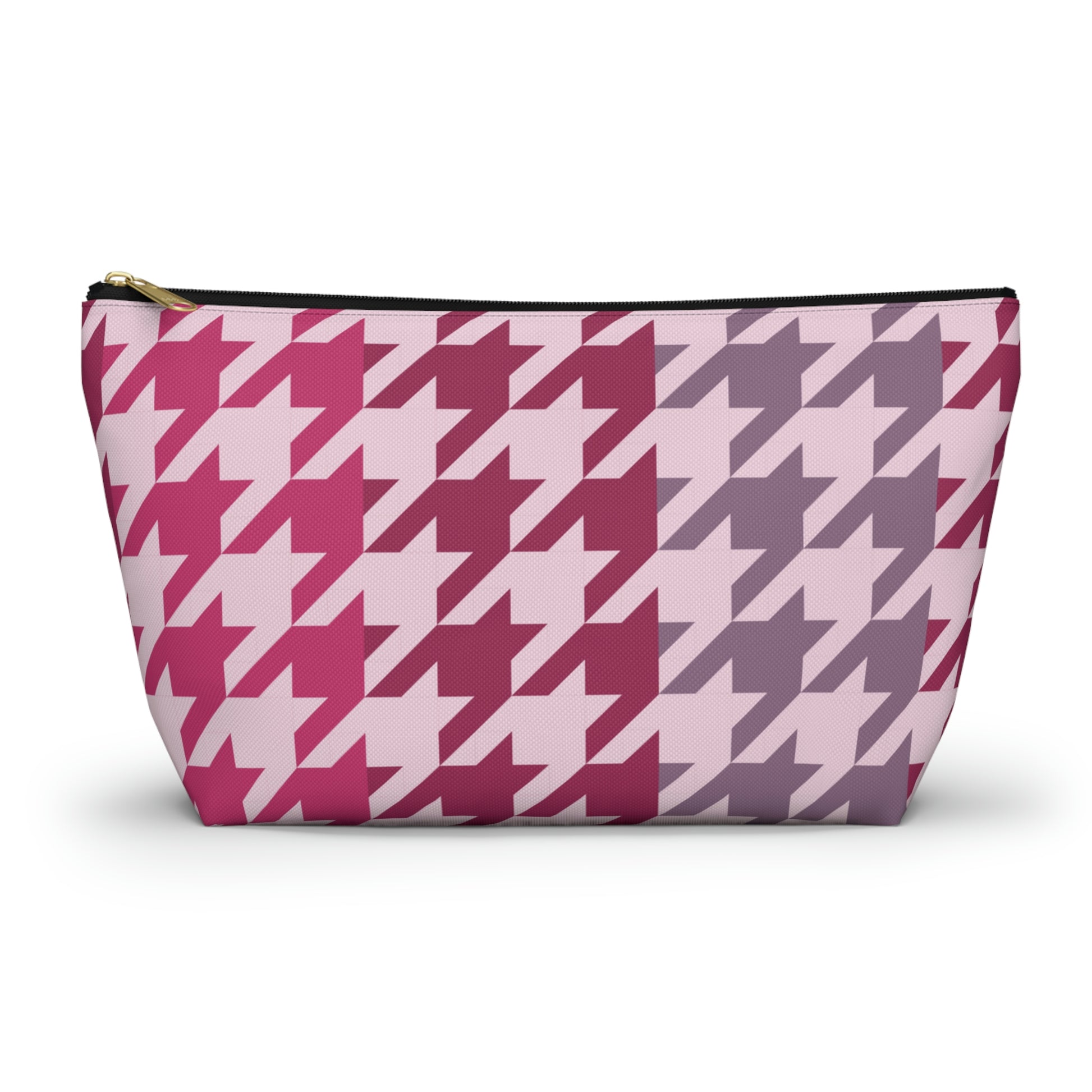 Shades of Pink Garnet Maroon Pouch with T-bottom - BowsAndArtsDesigns