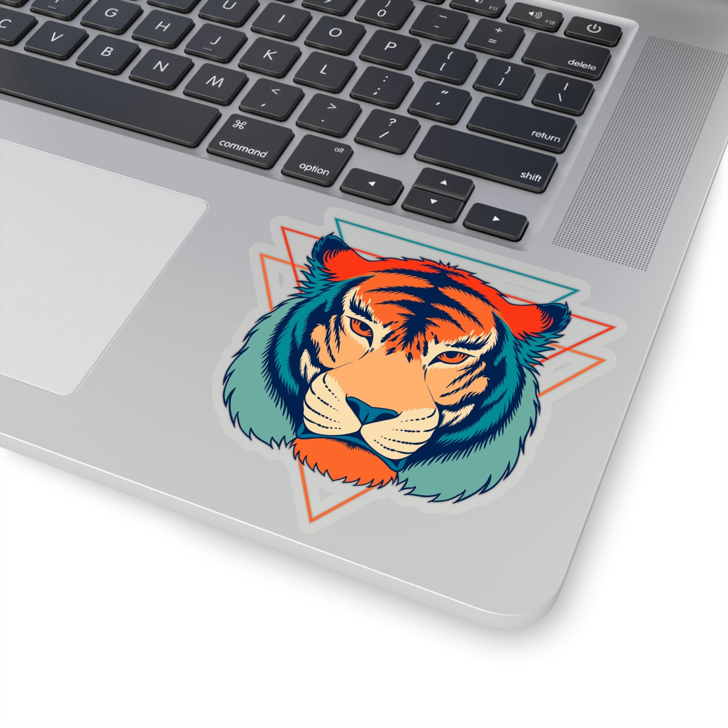 Turquoise Tiger Kiss-Cut Sticker - BowsAndArtsDesigns