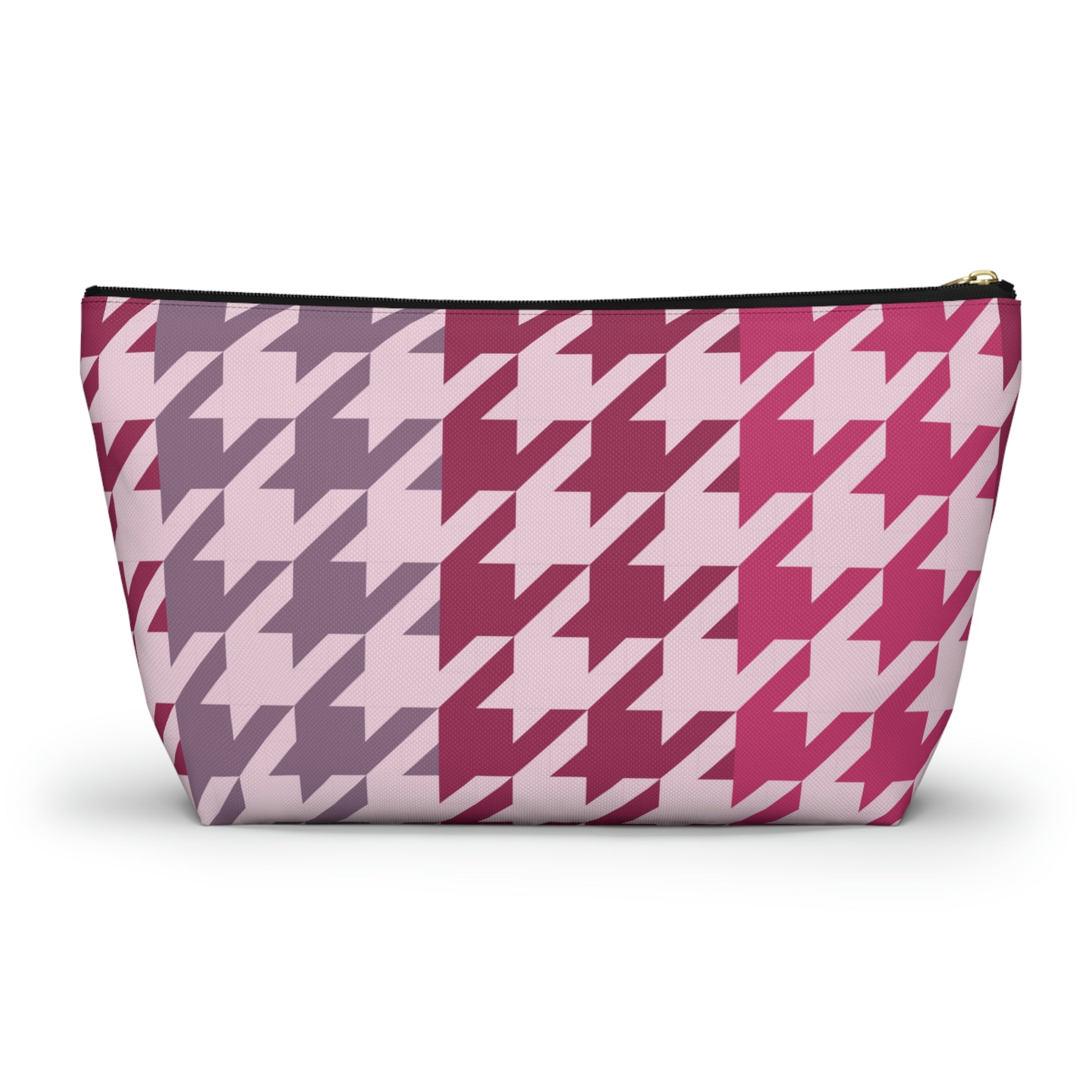 Shades of Pink Garnet Maroon Pouch with T-bottom - BowsAndArtsDesigns