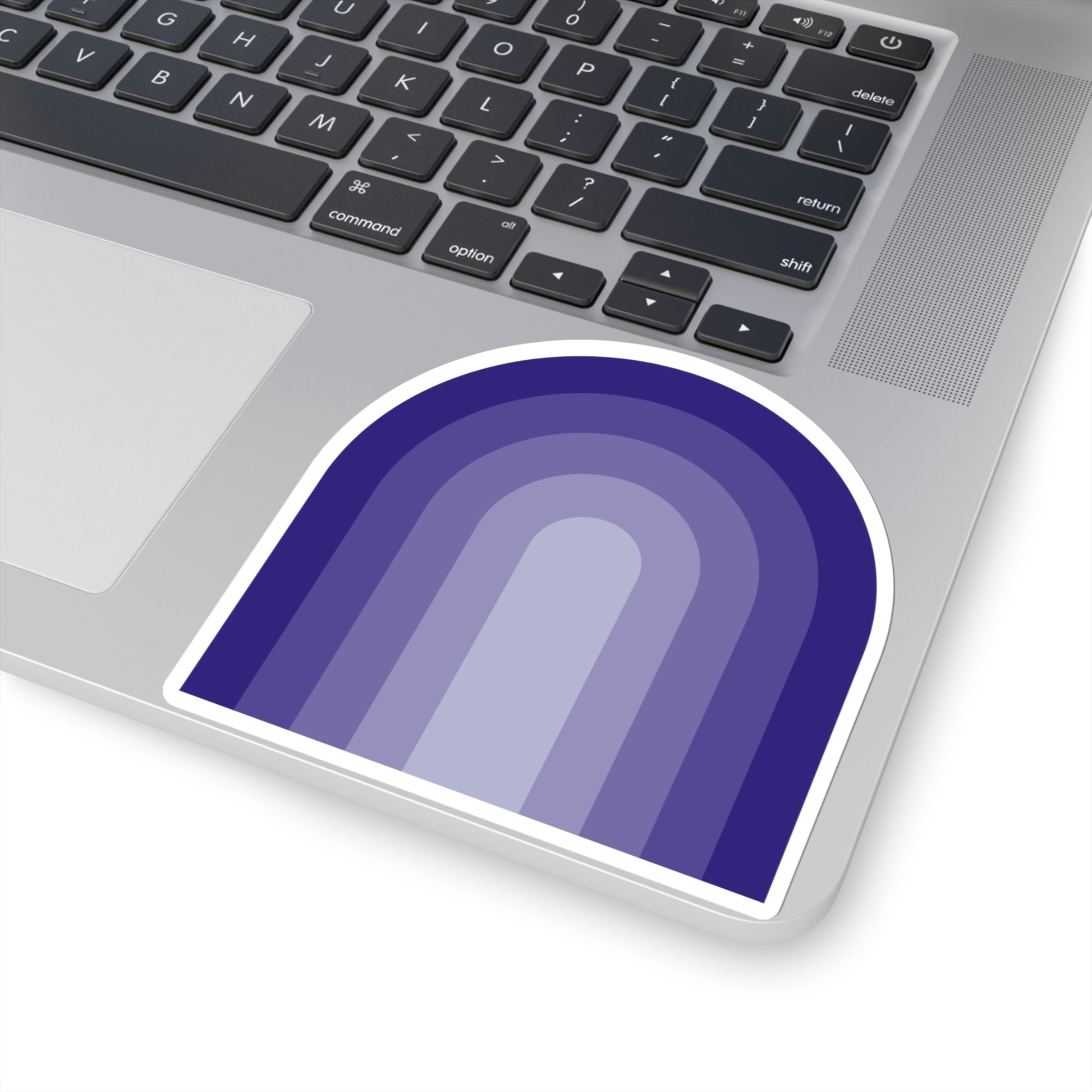 Purple Gradient Rainbow Vinyl Kiss-Cut Sticker - BowsAndArtsDesigns
