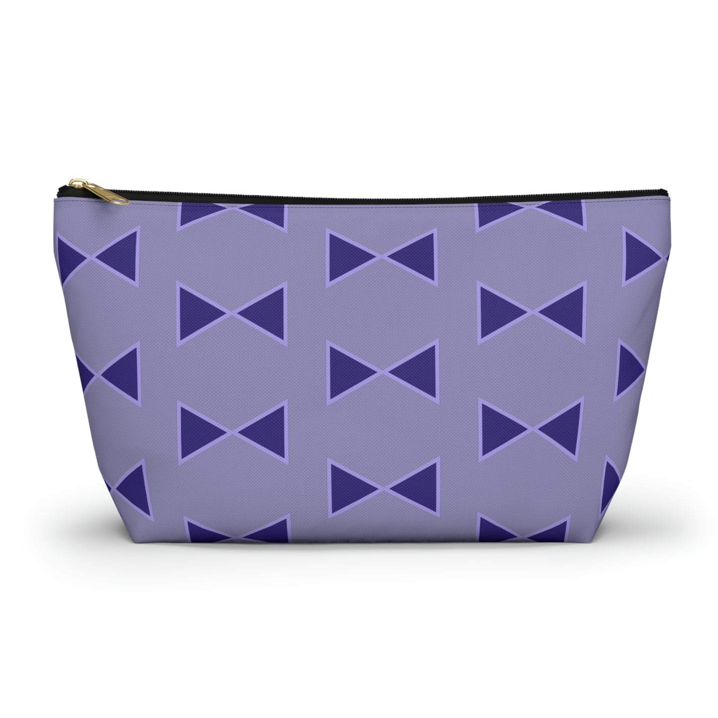 Purple Bows Accessory Pouch with T-bottom - BowsAndArtsDesigns