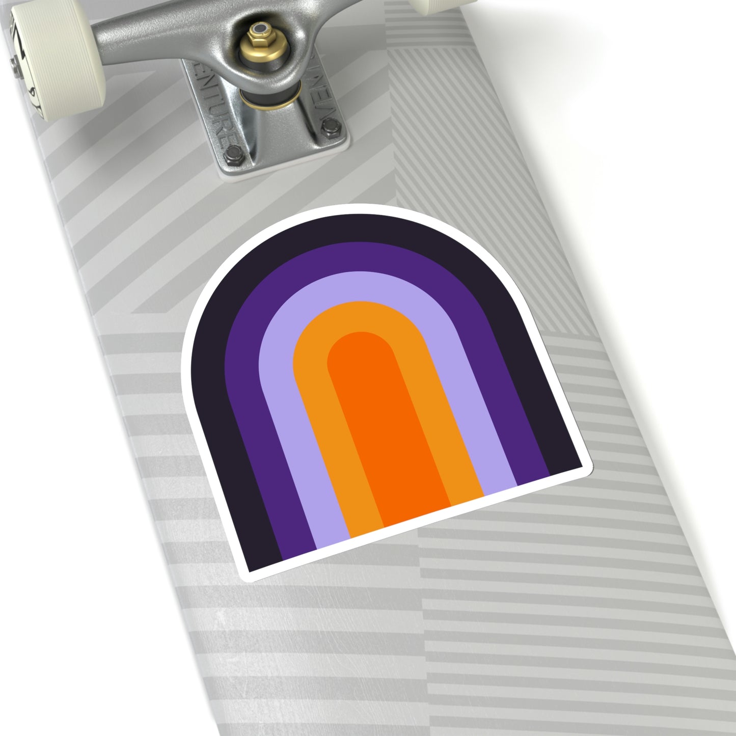 Purple & Orange Vinyl Kiss-Cut Sticker - BowsAndArtsDesigns