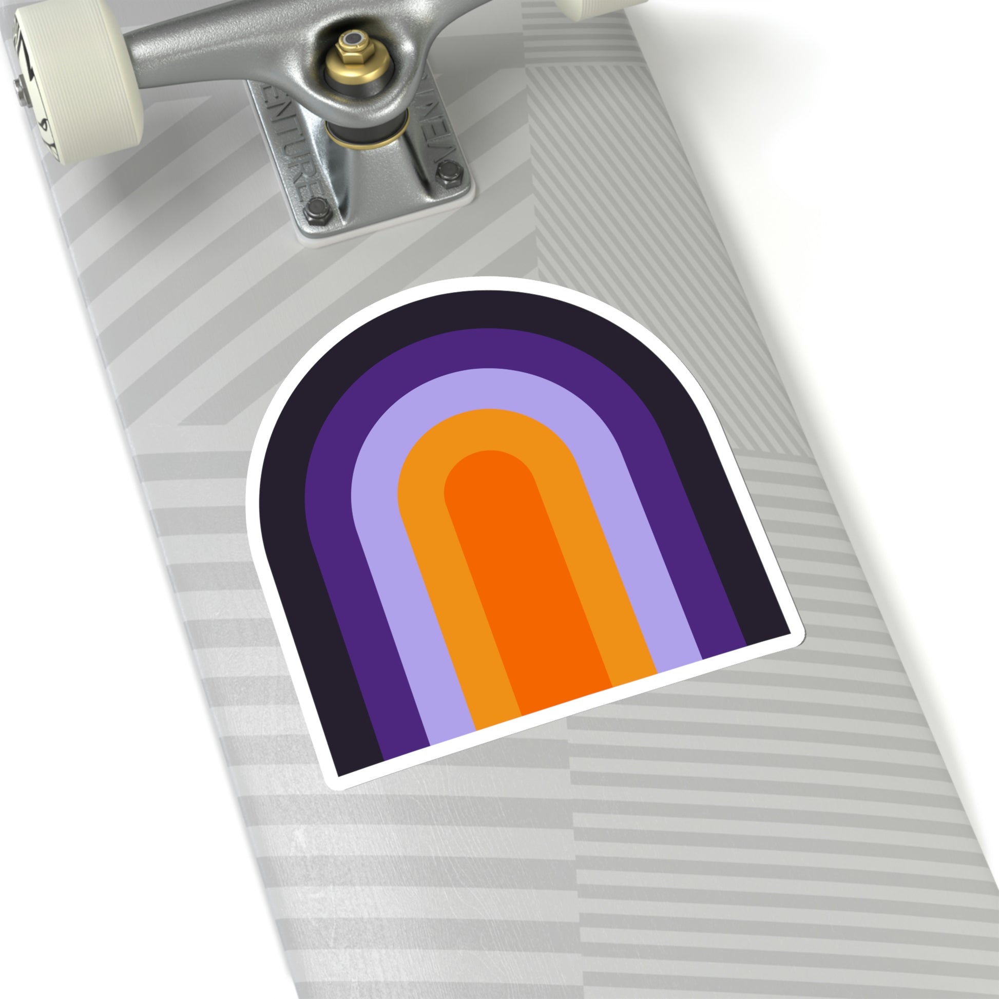 Purple & Orange Vinyl Kiss-Cut Sticker - BowsAndArtsDesigns